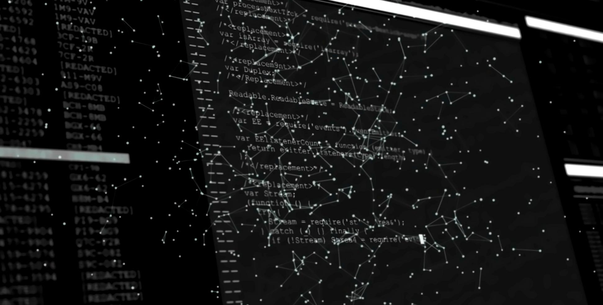 Computer screen displaying clean, modern website code with proper formatting and structure